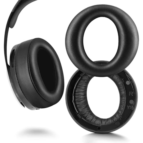Almohadillas de repuesto para auriculares Sony PS5 Pulse 3D, espuma viscoelástica con piel vegana, color negro