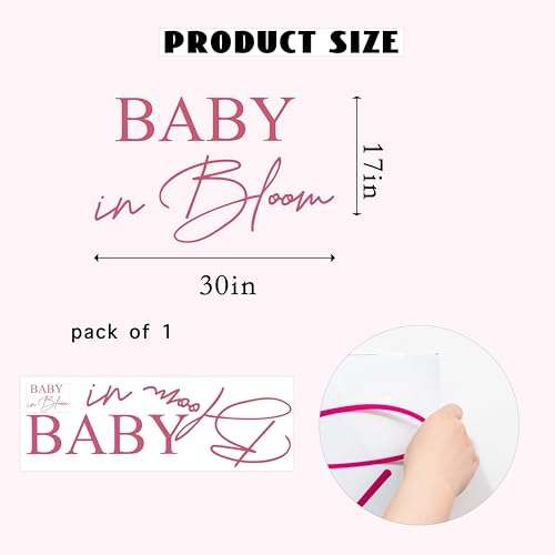 Vinilo Decorativo Baby in Bloom 30x17 in miniatura 2