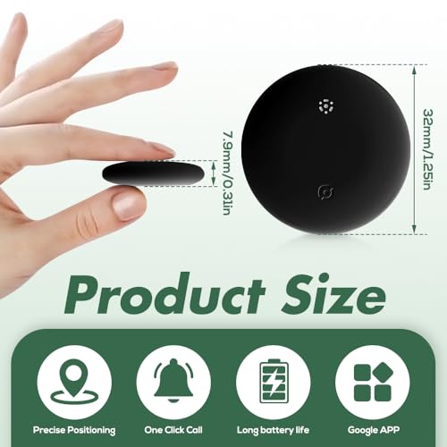 NAVESO Smart Tag Android Mini GPS Tracker ohne ABO mit Google Mein Gerät, finden App, nur Android, Smarttag für Schlüssel-Tracker, Koffer