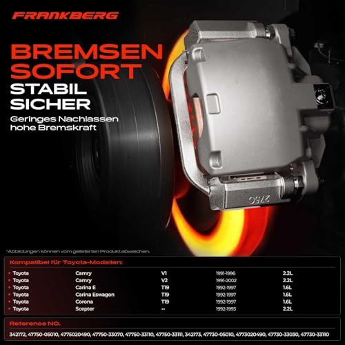 Étrier de frein avant en acier robuste pour Koleos I et Camry V2 - 3