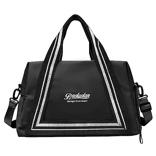 Bolsa Mala Feminina Academia Esportiva Treino Viagem Fitness Trabalho Transversal Compartimento para Tênis Bolso Impermeável