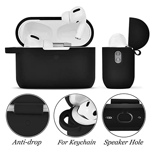 Image of Case for Airpods Pro 1st 2nd Generation - VISOOM Airpods Pro 1 /2 Cases Cover Women Silicone iPod Pro 2 Earbuds Wireless Charging Case Girl Bling Keychain for Apple Airpod Gen Pro 2
