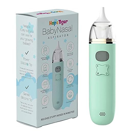 Baby Nasal Aspirator - Automatic Battery Powered Nose Cleaner with 2 Reusable Nose Tips & 3 Suction Levels for Newborn Infant Toddlers Kids - Snot Mucus & Booger Sucker for First Aid Kits & Nurseries