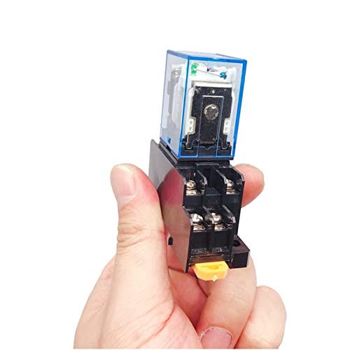 Relais miniature AC 110V MY2P HH52P avec socle LED - 4