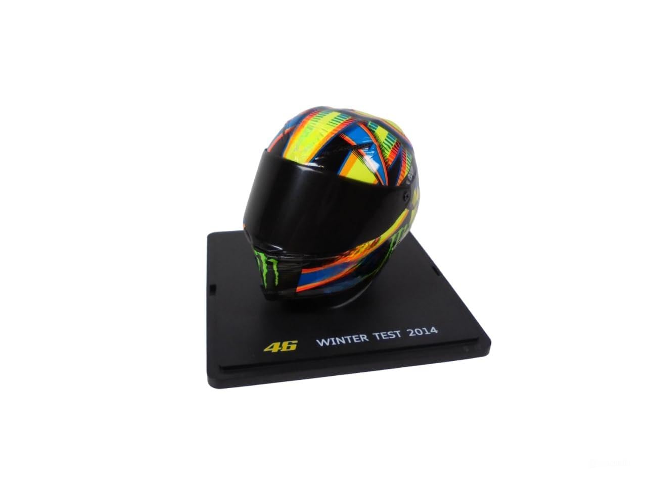 Casco In Miniatura Valentino Rossi MotoGP Winter Test 2004 | Scala 1/5 Spark Per Centauria | Modello Yamaha YZR-M1 CR034 - 2