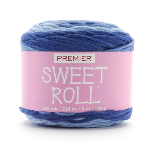 Premier Yarns 1047-02 Sweet Roll Yarn, Ideal Yarn For Crocheting And Knitting, Medium-Weight And Self-Striping Yarn cover