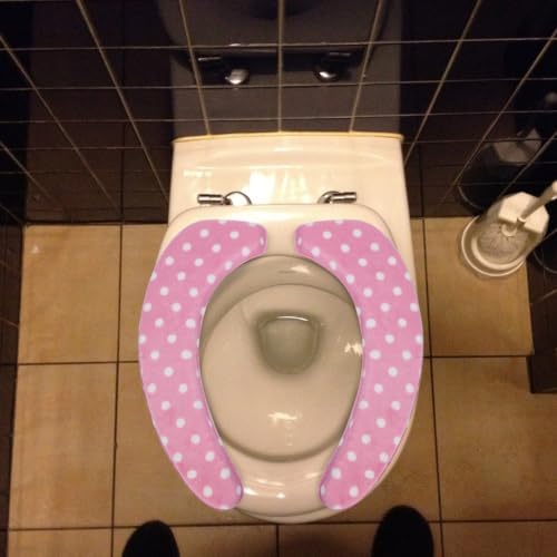 Toilet Seat Cover Blue 2pcs Coral Fleece Self-adhesive — view 8
