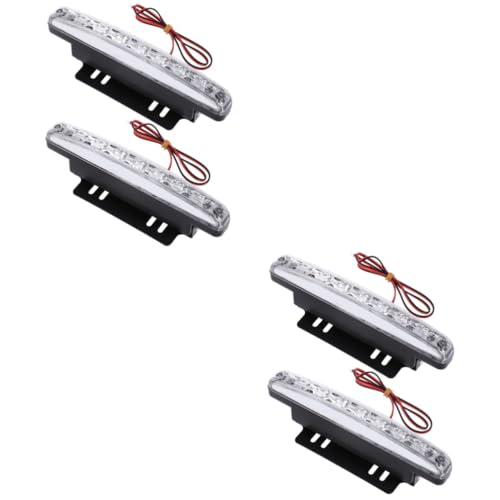 NIYANGLE 2 Peças Par De Luzes De Condução De Carro Universal V Luzes De Carro Drl Luzes LED Lâmpada