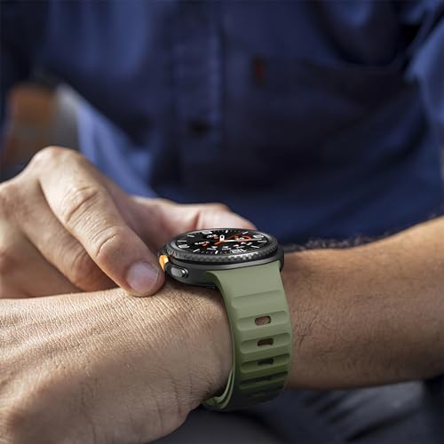 Image of XMUXI Compatible with Samsung Galaxy Watch 9 /8 Strap 44mm 40mm, Silicone Sport Breathable Bands for Galaxy Watch 8 Classic Straps 46mm (No Watch)