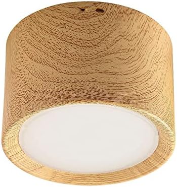 Modern 12W LED Ceiling Spotlight - Mounted Downlight & Picture Light, Mini Accent Lighting for Hallway, Corridor, Gallery, Wood - 4000K Bright White
