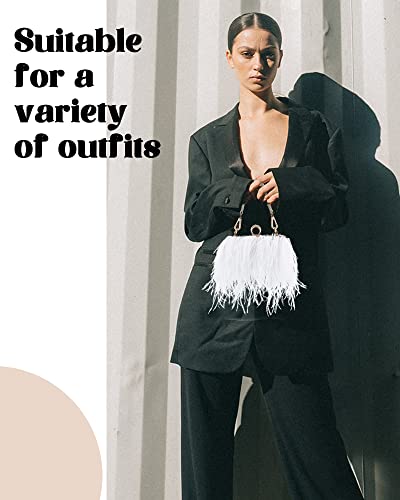 Image of Tessco for you Ostrich Feather Purse for Women