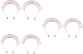 FOMIYES 6 pcs sequin headband hair ties decor headband headbands birthday headband Birthday Hair fabric Festival Hairband Party Hair Decor Adorable Headdress Simple Gift