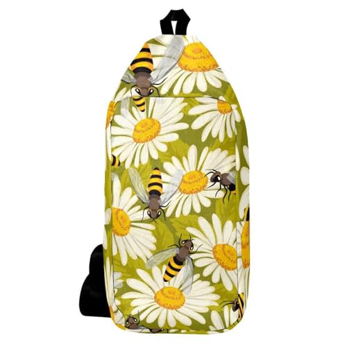 Sac à dos à bandoulière multicolore imprimé floral Bees on Daisy 16cm
