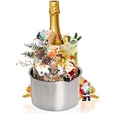 Ice Bucket Mold,Ice Mold Wine Bottle Chiller,Champagne Bucket Ice Mold, Flower/Fruits/Any Decoration to DIY Your Champagne Bucket Ice Mold For Special Parties (M)