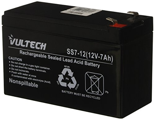 VulTech GS-7AH Batteria Ermetica al Piombo per UPS, Nero
