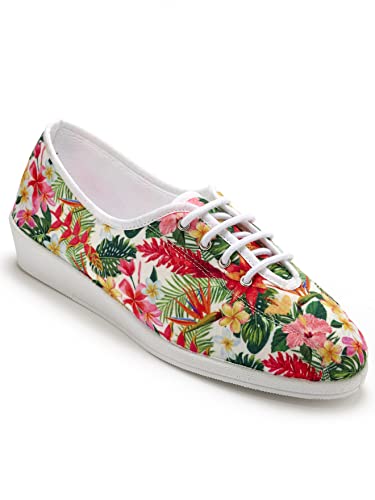 CHARMANCE - Derbies en toile souple - FEMME - Taille : 37 - Couleur : Imprimé rose Cover