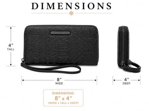 Image of Steve Madden LARGE ZIP AROUND Wristlet Wallet