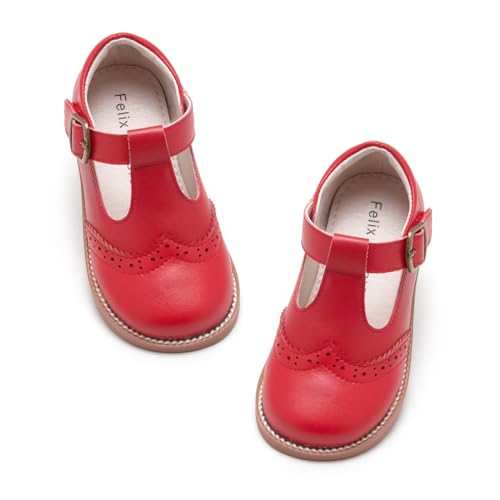 Image of Felix & Flora Toddler Little Girl Mary Jane Dress Shoes - Ballet Flats for Girl Party School Shoes