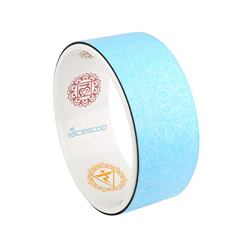 ZAIHW Yoga Wheel | Eco-Friendly Dharma Yoga Prop Wheel Roller | Perfect Accessory for Stretching and Improving Backbend Technique