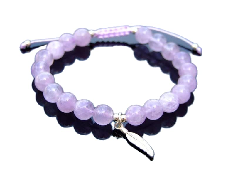 Bracelet améthyste rose 8mm pour retrouver calme et sérénité