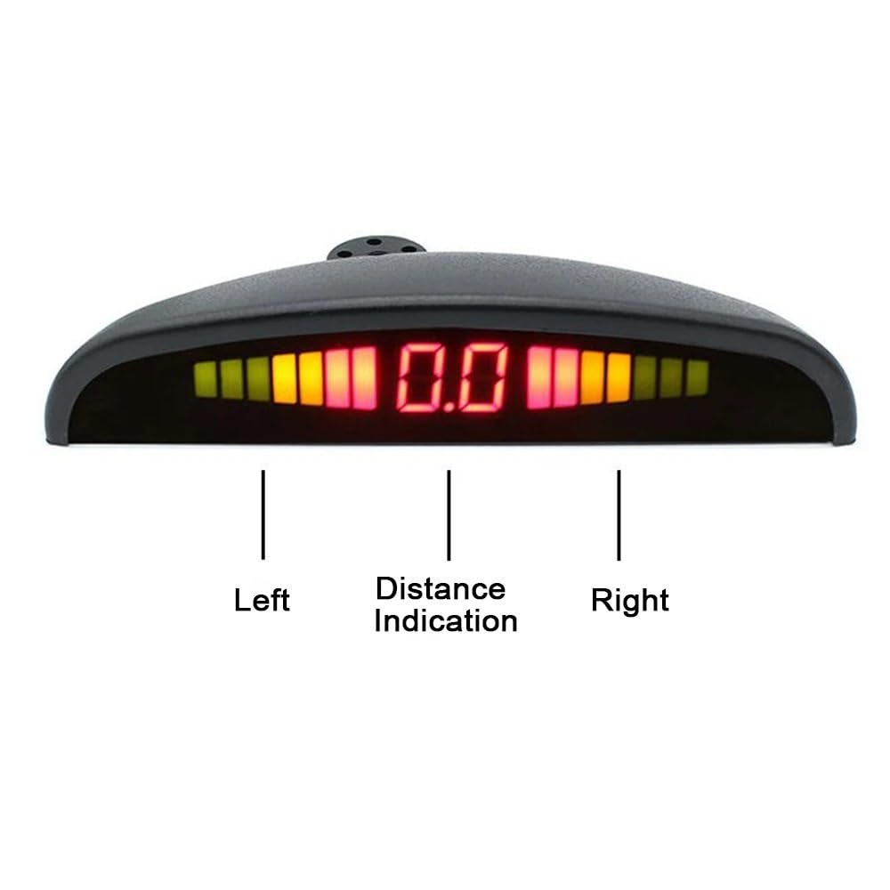 Capteur Radar recul Alarme Radar à ultrasons Voiture Vue arrière Angle Mort capteur stationnement en Marche avec Dispositif 4 sondes