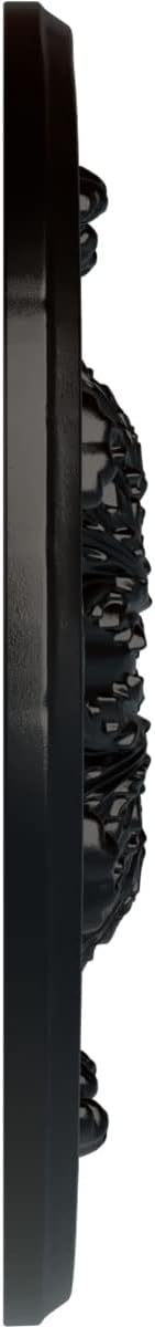 30"OD x 3 7/8"ID x 3 1/4"P Flagstone Ceiling Medallion (Fits Canopies up to 3 7/8"), Hand-Painted Jet Black