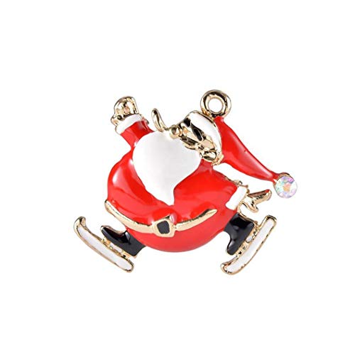 Preisvergleich Produktbild GGOOD Albtraum vor Weihnachten Weihnachtsweihnachtsmann-Brosche Weihnachtsbrosche Pins Nette Legierungs Snowman Breastpin für Kinder Frauen Zubehör Kostüme Weihnachtsdekoration
