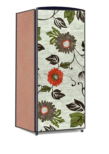 Image of 210ltr Refrigerator Fridge single Door Full Body Waterproof & Dustproof Decorative Cover clr 69