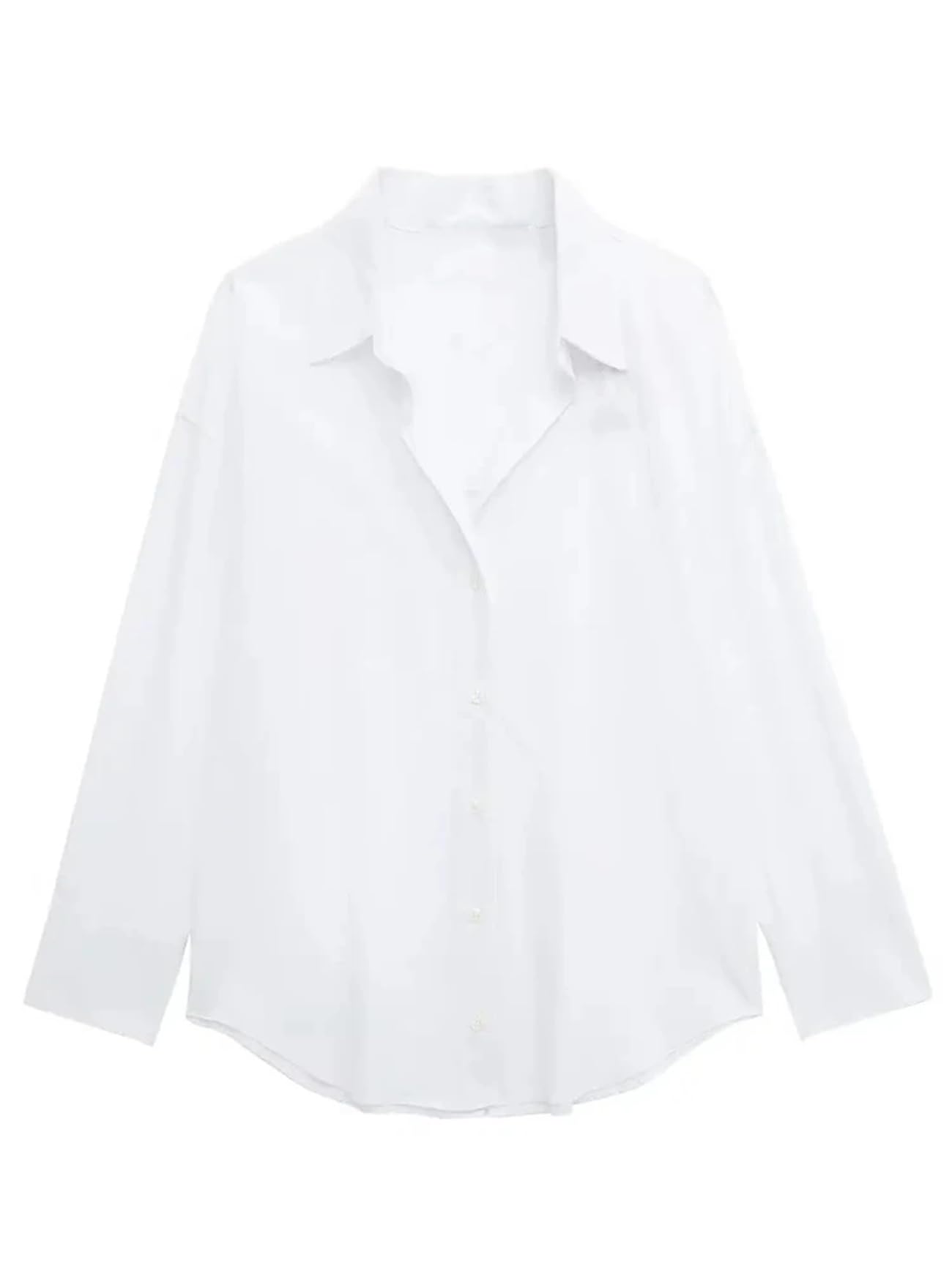 Blusa vintage de manga larga para mujer, de gran tamaño, con estampado a rayas, cuello en V