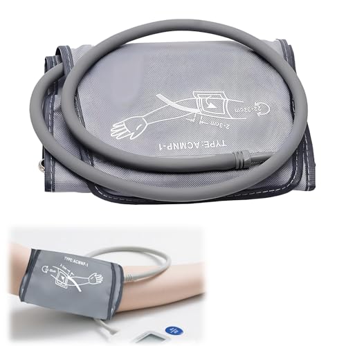 Manguito de presión arterial, manguito de presión arterial, brazo para la presión arterial, medidor de presión arterial portátil, universal, para personas mayores de 22 – 32 cm