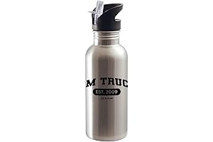 Trucks Tailgate Screw Top Water Bottle - Ramu Bottle with Straw - 20 oz