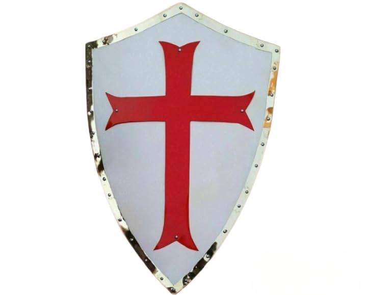 Bouclier Avec Croix Chevalier Templier Croisé Médiéval