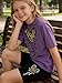 LKALPSQ Little Girls Summer Clothes Set Teen Girls 2-Piece Outfit Trendy Short Sleeve Top +Shorts Outfits for Teens Size 11-12 Years Purple