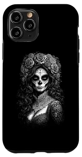 Day Of Dead �V���R�E�f�E�}�� �J�g���[�i �X�J�����f�B �X�}�z�P�[�X iPhone 11 Pro �p