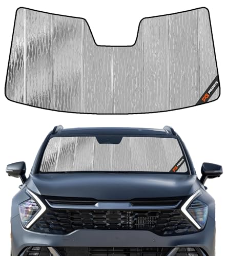 Pigenius Windshield Sunshade for Kia EV9 2024-2026 (3-Row EV SUV), Reversible Silver/Black