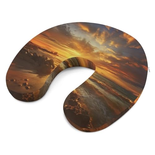 Almohada cuello en U espuma viscoelástica tamaño único miniatura 6