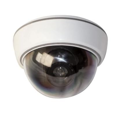 Decorcrafts Realistic Look Dummy Security CCTV Fake Camera with LED Light Indication