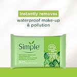 Simple Kind to Skin Facial Wipes Gentle and Effective Makeup Remover Cleansing Free from color and dye artificial perfume and harsh chemicals 25 Wipes - Image 2