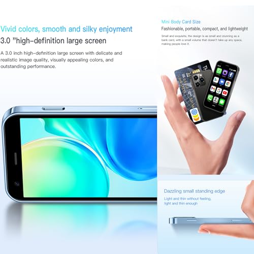 Tuanzi XS15 3G Mini Smartphone 3.0 Inch Wifi Gps Quad Core Android 8.1 Cell Phones Slim Body Hd Camera Dual Sim Compatible thumb #2