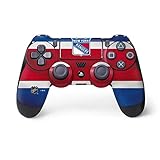 Skinit Decal Gaming Skin for PS4 Controller - Officially Licensed NHL New York Rangers Jersey Design