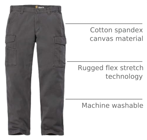 Carhartt Men's Relaxed Straight Rigby Cargo Pant, Shadow, W40 x L32 by Carhartt - Used condition - Image 2