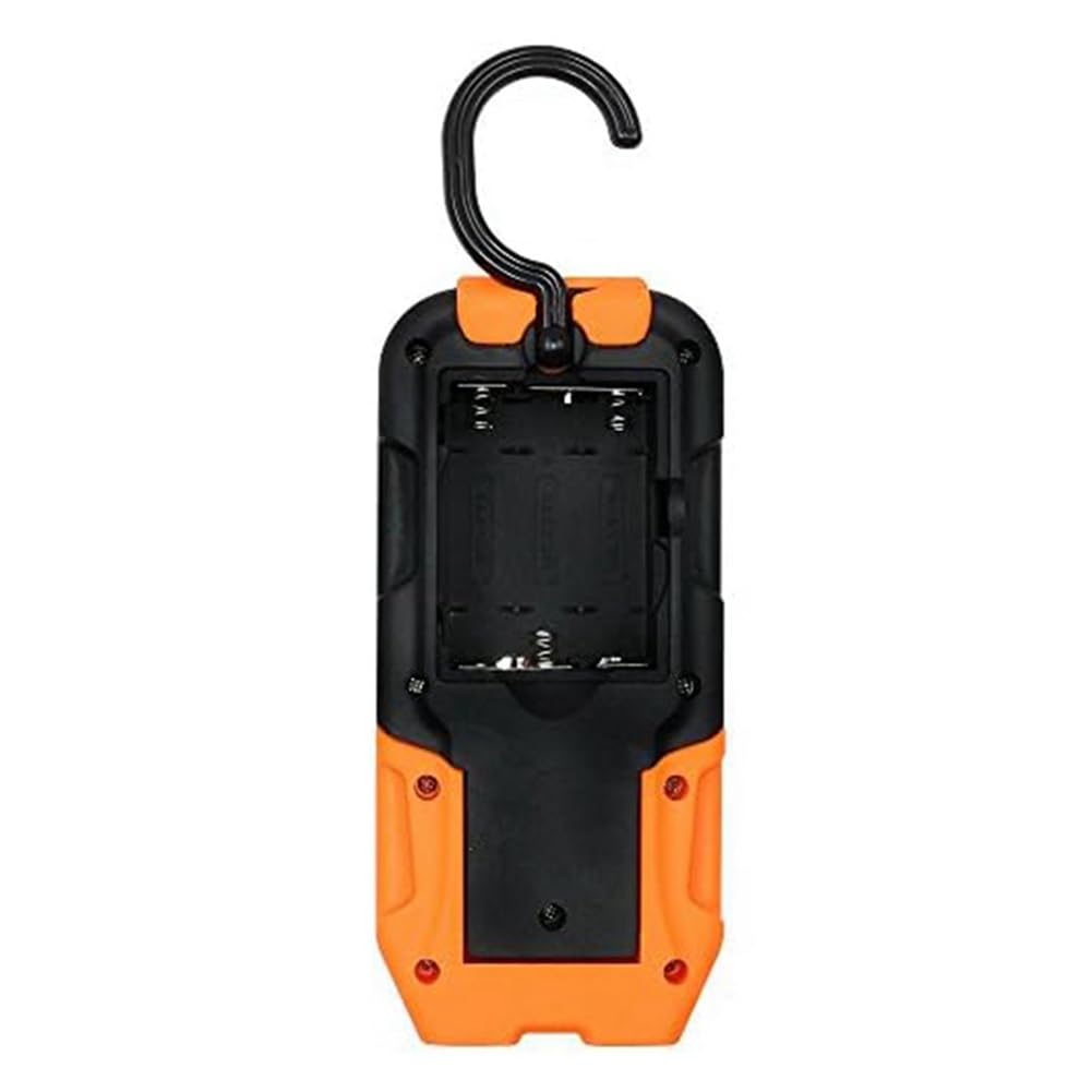 INTCHE 1 Piece Portable LED Work Light, Hanging Hook & Magnetic Flashlight ABS+Rubber Battery Operated Pocket Work Lights