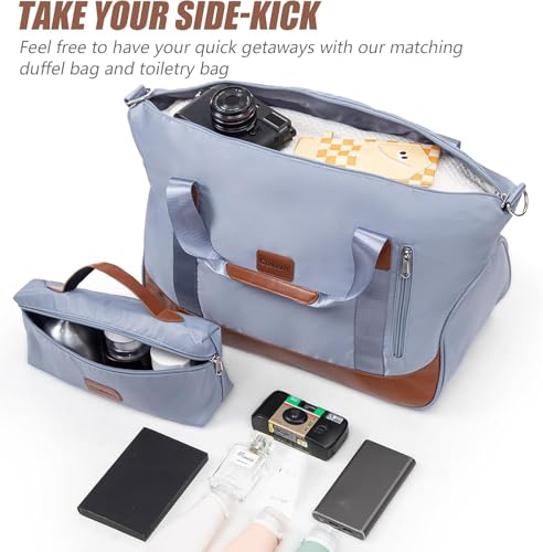Image of Cosbarn Carry On Luggage Sets 3 Piece, 20 Inch Luggage 22x14x9 Airline Approved with Wheels and TSA Lock, ABS Lightweight Hardshell Travel Suitcase Set with Duffel Bag Travel Bag for Men Women