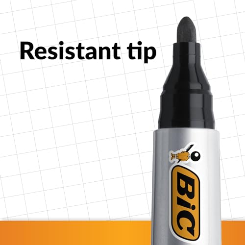 BIC Marking 2000 ECOlutions Permanent Markers Medium Bullet Tip - Black, Box of 36 - Image 5