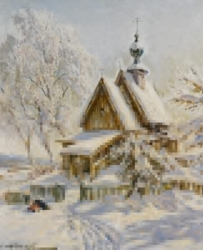 Lienzo de la iglesia de Konstantin Alexandrovich Westchilov arte premium 60x90cm