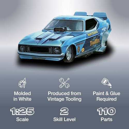 Modelo a escala 1:25 MPC Blue Max Long Nose Mustang miniatura 5