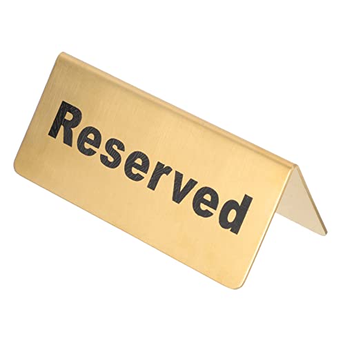 PRETYZOOM Elegant Reserved Table Card Sign for Weddings Banquets and Restaurants Lightweight Eye Catching Design for Event Seating Arrangements
