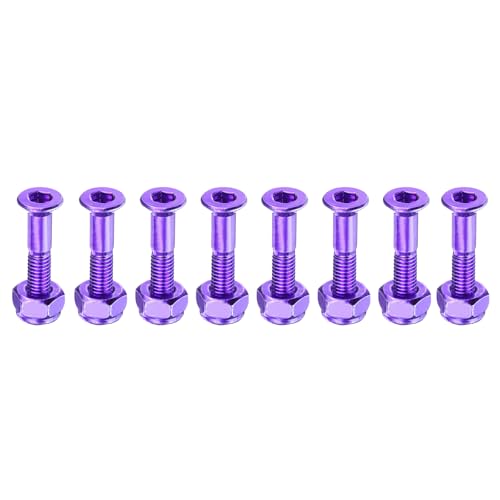 PATIKIL 1' Skateboard Hardware Bolt, 8 Set Carbon Steel Truck Mounting Screws...