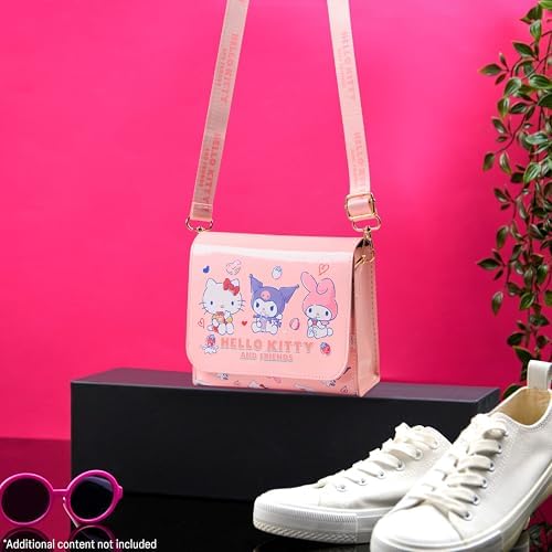 Sac Bandoulière Hello Kitty Pour Fille - Rouge, Dimensions 19x21x6 Cm, Neuf Avec étiquettes