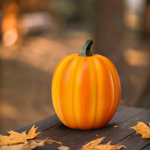 Wondhome Solar Pumpkin Garden Statues Halloween Pumpkin Decorations Outdoor Pumpkin Lights Fall Decorations For Porch Terrace Yard Lawn Patio,Orange Pumpkin thumb #1